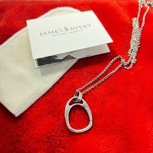 James Avery, sterling silver, 24” charm pendant and chain brand new